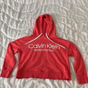 Pink Calvin Klein performance hoodie